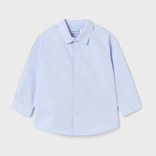 Basic Long Sleeve Shirt - Light Blue