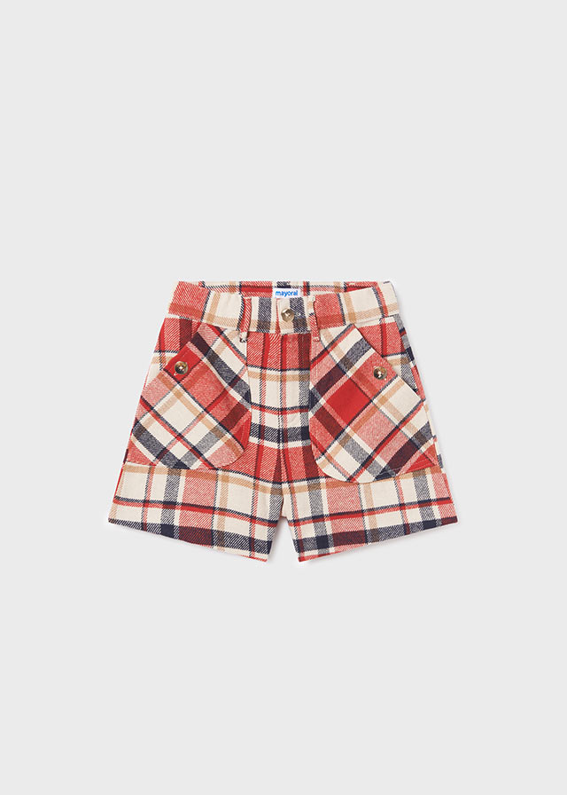 Plaid Shorts - Red