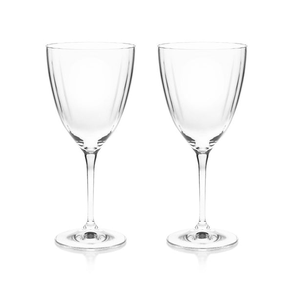 Ripple Crystal Wine Glasses Set of 2