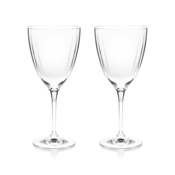 Ripple Crystal Wine Glasses Set of 2
