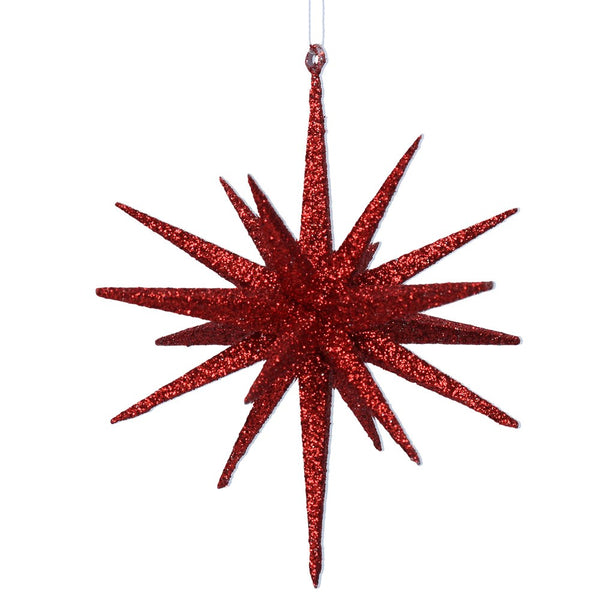 Red Sparkling Bethlehem Star