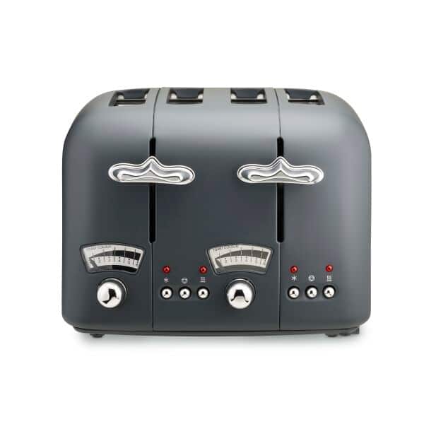 Argento Silva 4 Slice Toaster - Grey