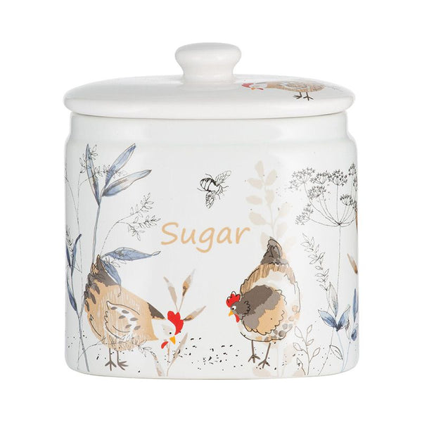 Country Hens Sugar Storage Jar