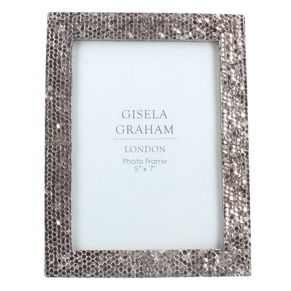 Silver Chainmail Resin Picture Frame 5x7"