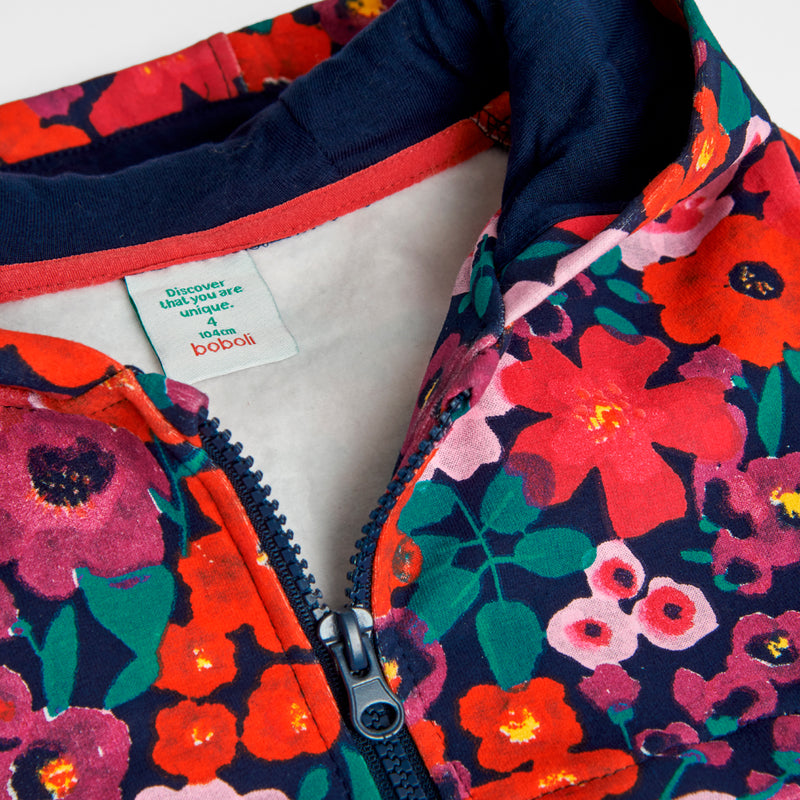 Floral Fleece Jacket - Print