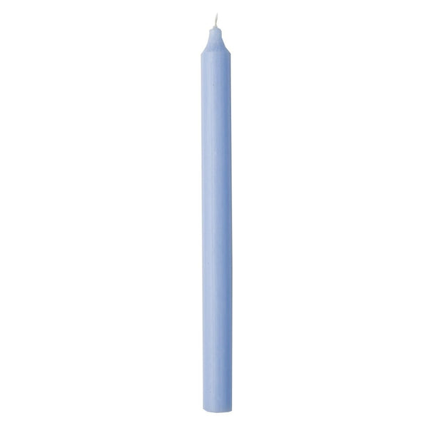 Rustic Taper Candle 29cm - Light Blue