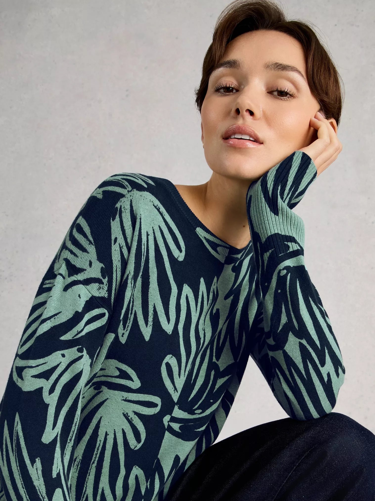 Olive Print Jumper Blue Print olive-print-jumper-blue-print