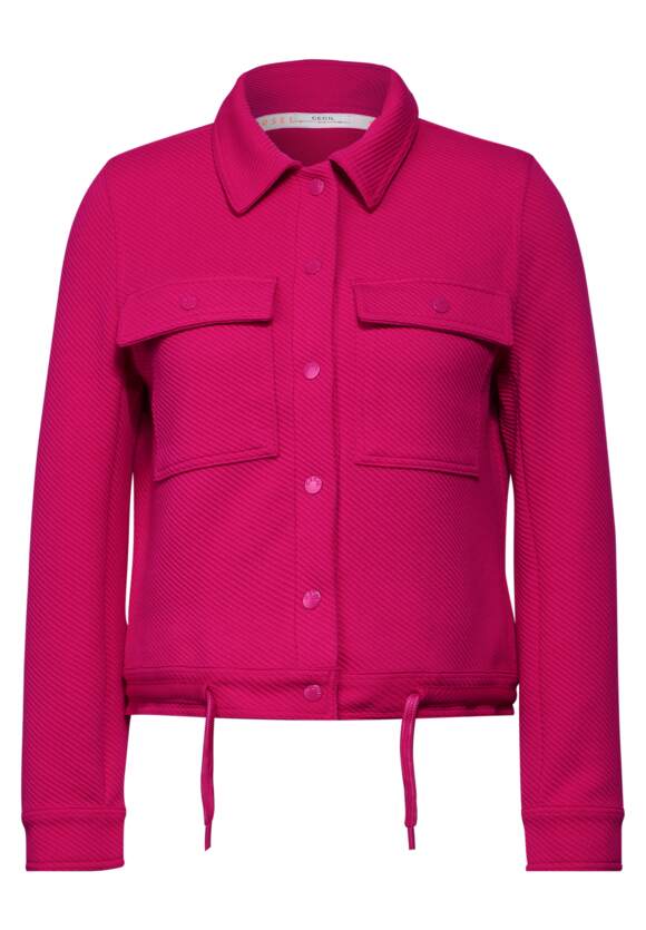 Structured Shirt Jacket - Pink Sorbet