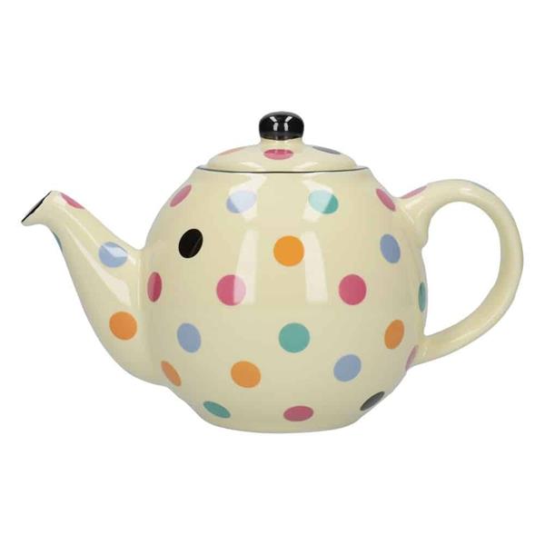 Globe 4 Cup Teapot - Multi Spot