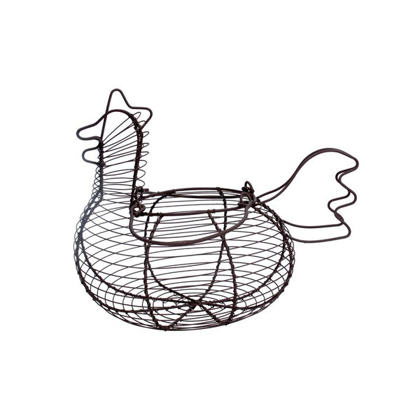 Wire Hen Shaped Egg Basket