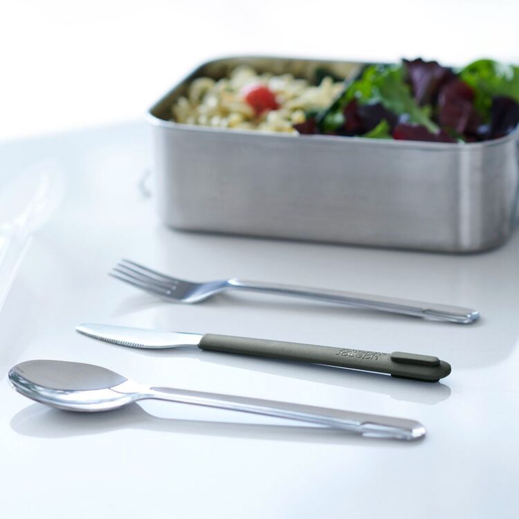 GoEat Stainless Steel Cutlery Set Grey
