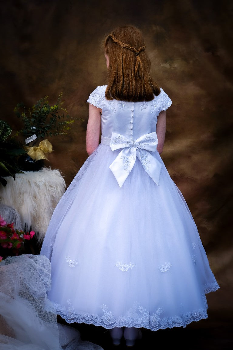 Bairbre Communion Dress - White