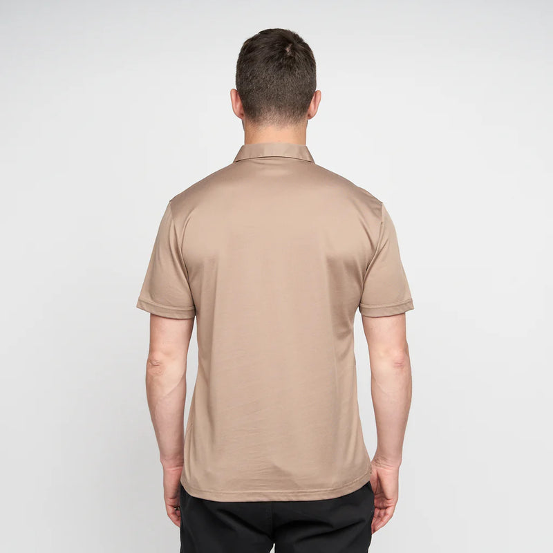 Plain Polo Shirt - Stone