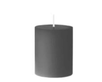 Pillar Candle 6.5 x 10cm - Grey