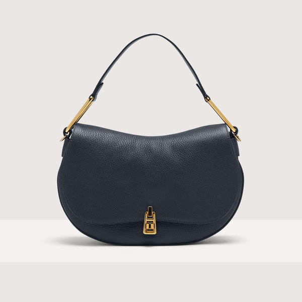 Leather Handbag - Midnight Blue