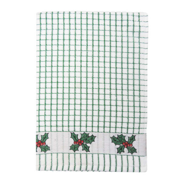 Poli-Dri Jacquard Holly Tea Towel