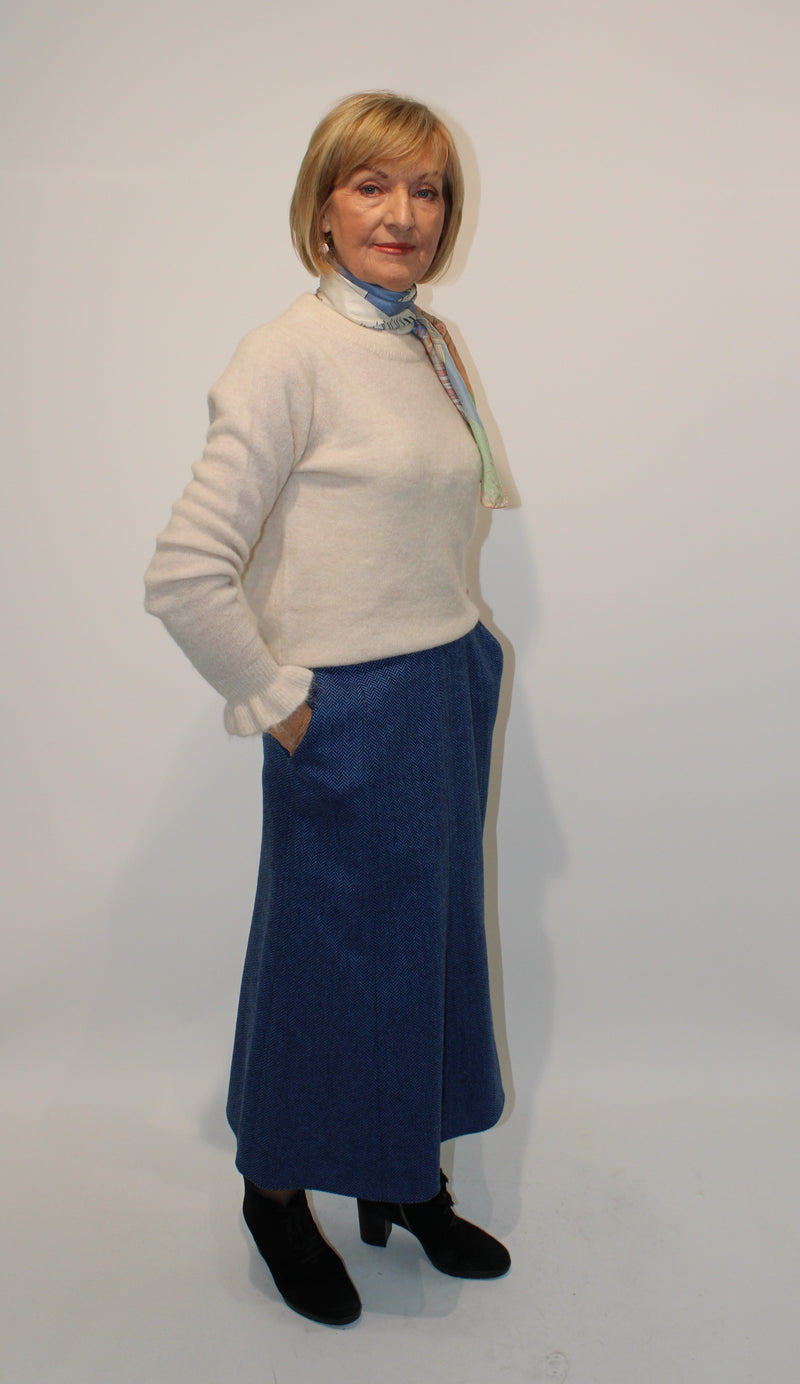 Skirt - Light Blue Tweed