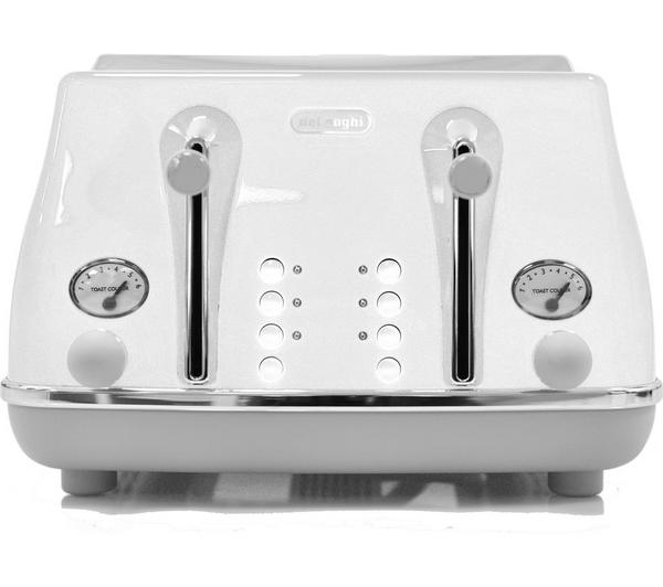 Icona Capitals 4 Slice Toaster - White