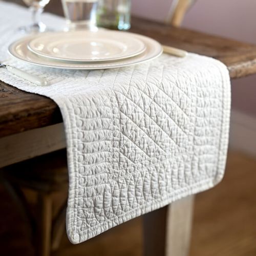 Signature Table Runner Ivory