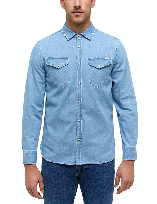 Duver Long Sleeve Shirt - Denim Blue