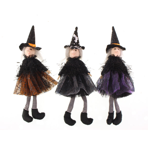 26cm Assorted Fabric Witch