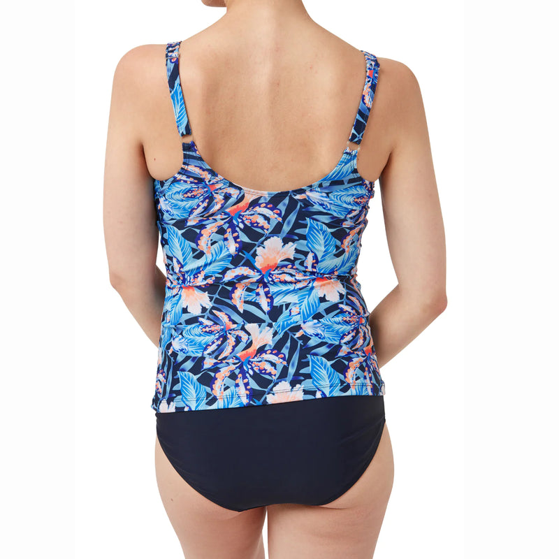 Floral Twisted Tankini - Floral