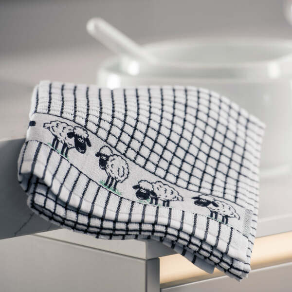 Poli-Dri Jacquard Sheep Tea Towel