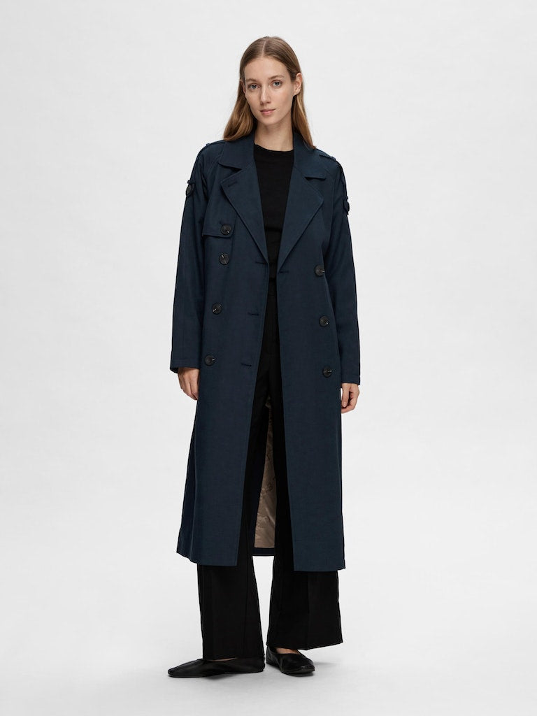 Slfnew Bren Trenchcoat Morel main image 0