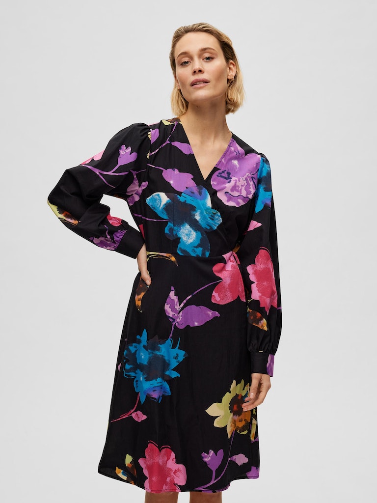 Rosaura Midi Dress- Black