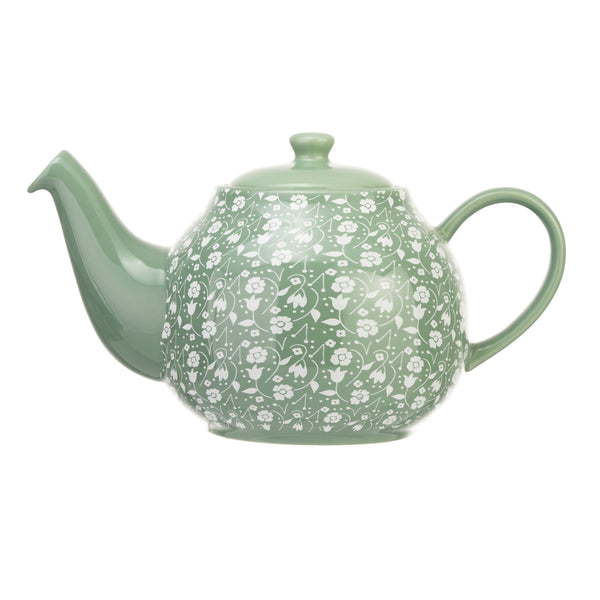 Ditsy Floral 6 Cup Teapot - Green