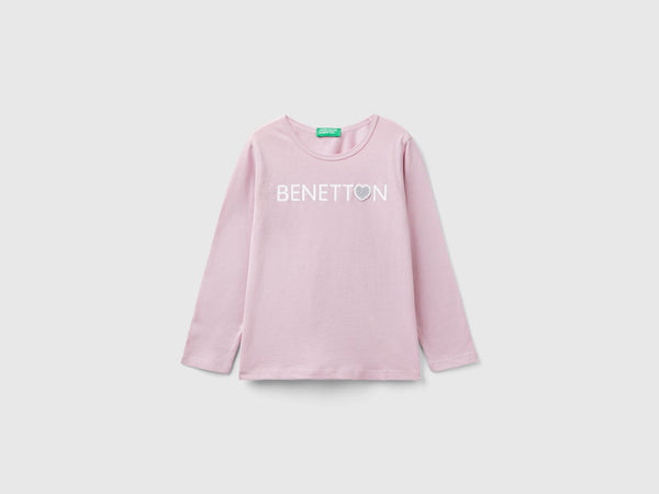 Girls Round Neck T-Shirt - Dusty Pink
