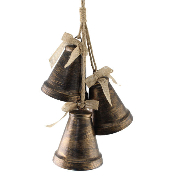12cm Cluster Of 3 Metal Bells