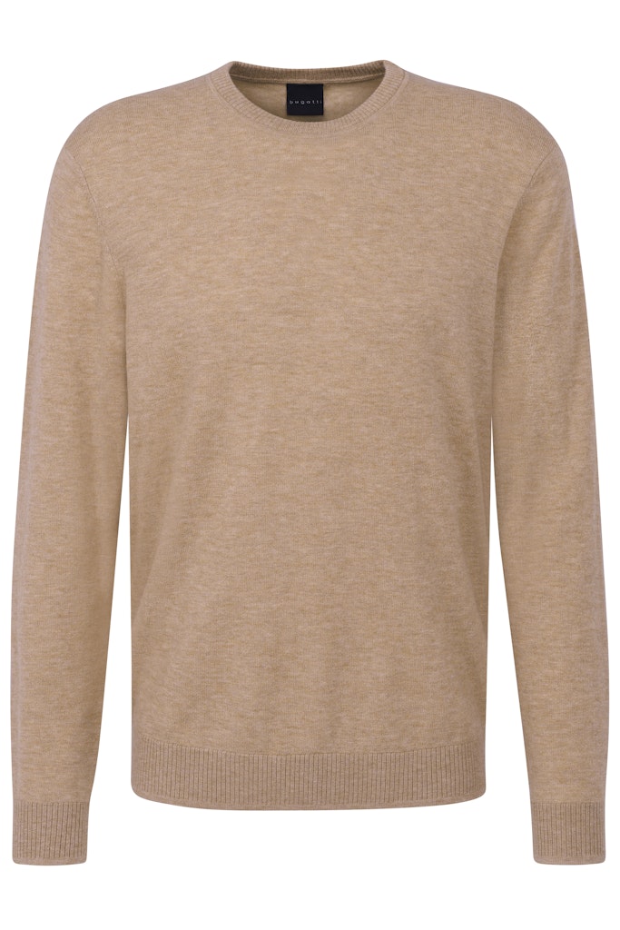 FFC Round Neck Short Bodied Jumper Beige