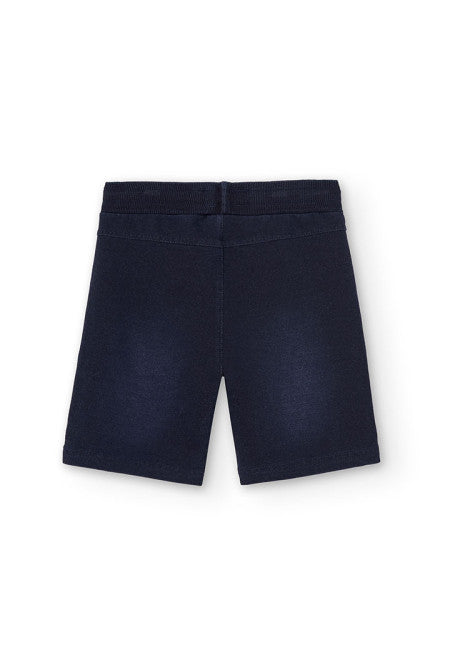 Fleece Bermuda Shorts - Dark Blue