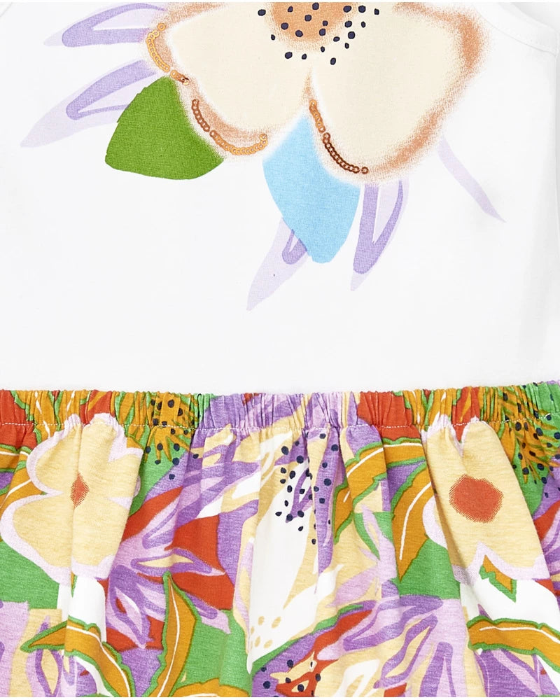 Paradise Beach Jersey Dress - Lilac