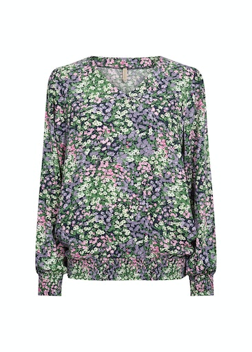 All Over Print Blouse - Lilac Breeze Combi