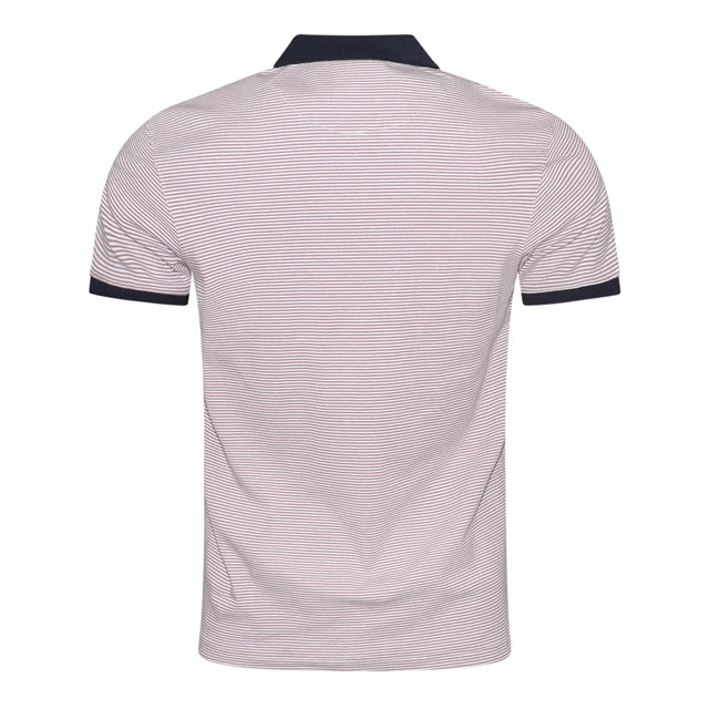 Chorley Polo Shirt - Mauve Stripe