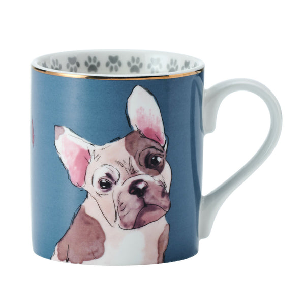 French Bulldog Straight-Sided Porcelain Mug 280ml