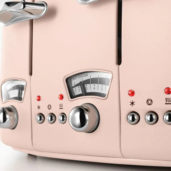 Argento Flora 4-Slice Toaster - Pink