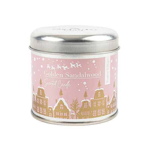 Scented Candle Tin - Golden Sandalwood