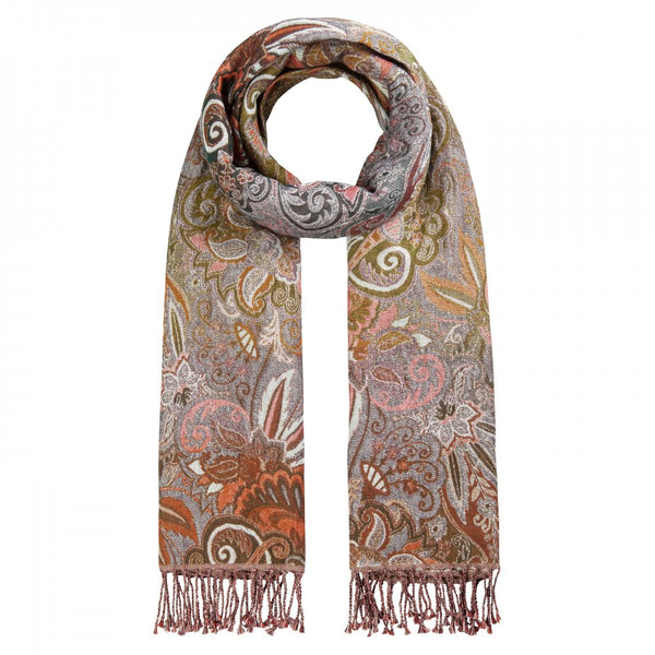 Boiled Flowers Scarf - Olive