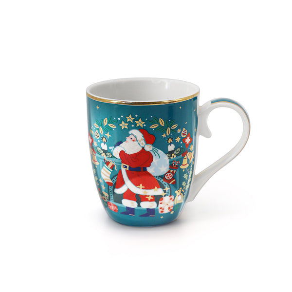 Gift Boxed Mug - Santa With Sack
