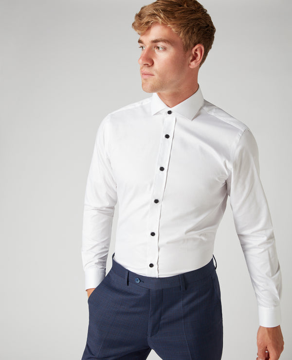 Frank Tapered Fit Shirt - White