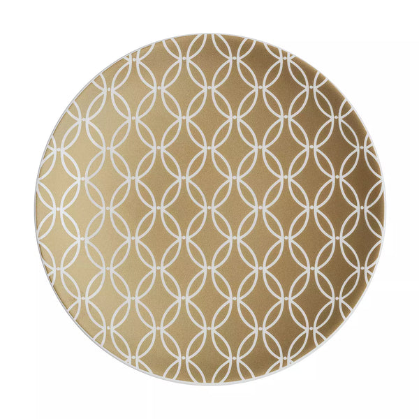 Porcelain Modern Deco Gold Small Plate