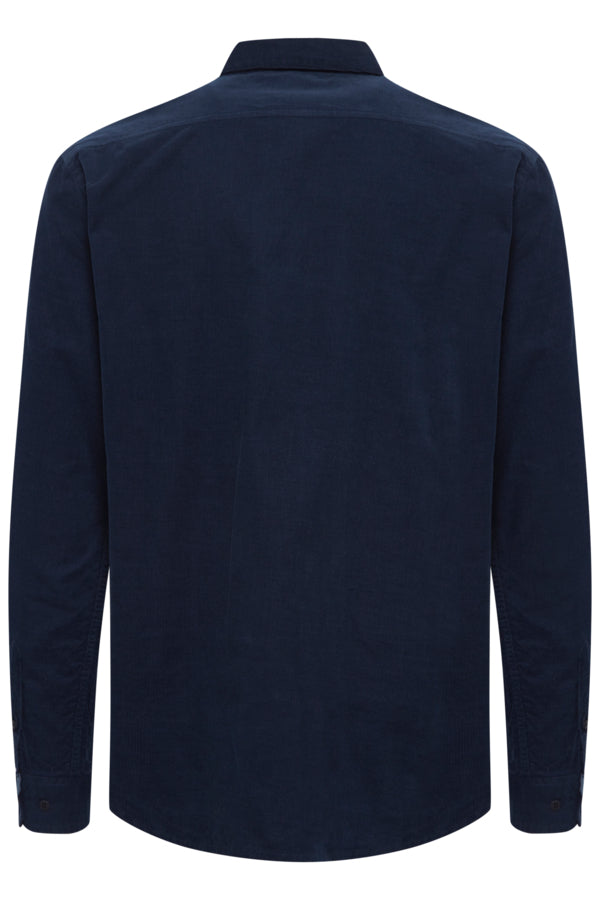 Juan Long Sleeve Cord Shirt - Insignia Blue