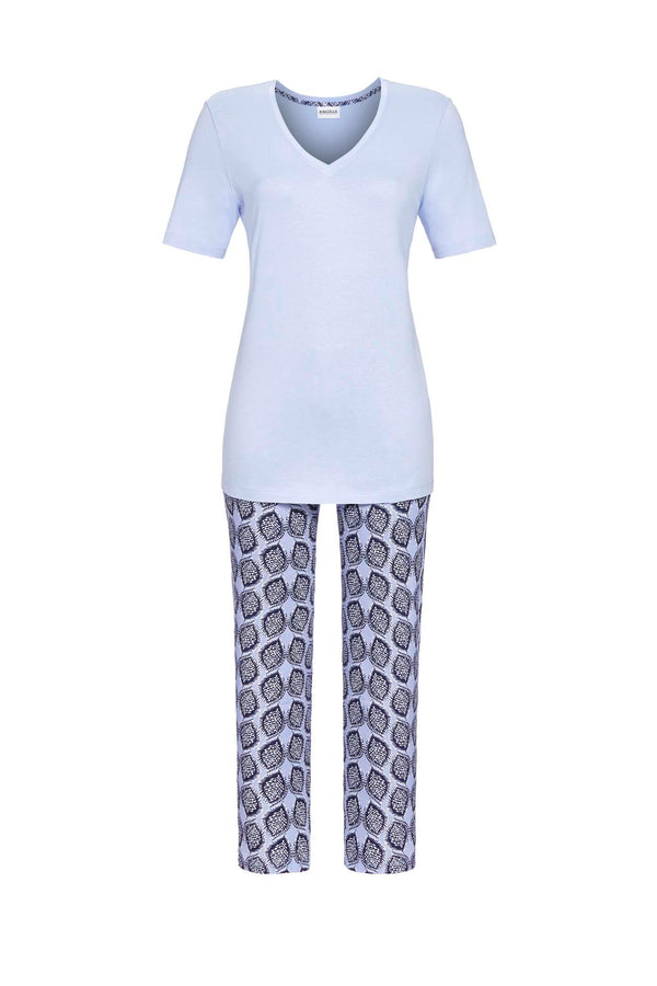 7/8 Length Pyjama - Smoky Blue