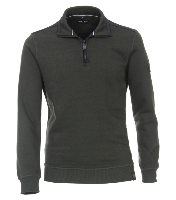Plain Troyer Sweatshirt - Green