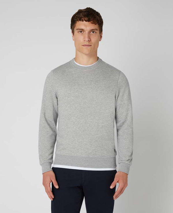 Crew Neck Sweatshirt - Light Grey