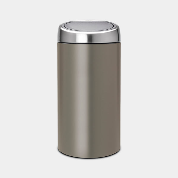 Touch 2 x 20 Litre Recycle Bin Platinum
