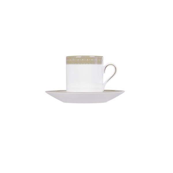 Vera Wang Lace Gold Coffee Cup